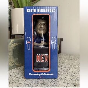 2022 NY Mets Keith Hernandez SGA Announcer SNY Booth Connecting Bobblehead
